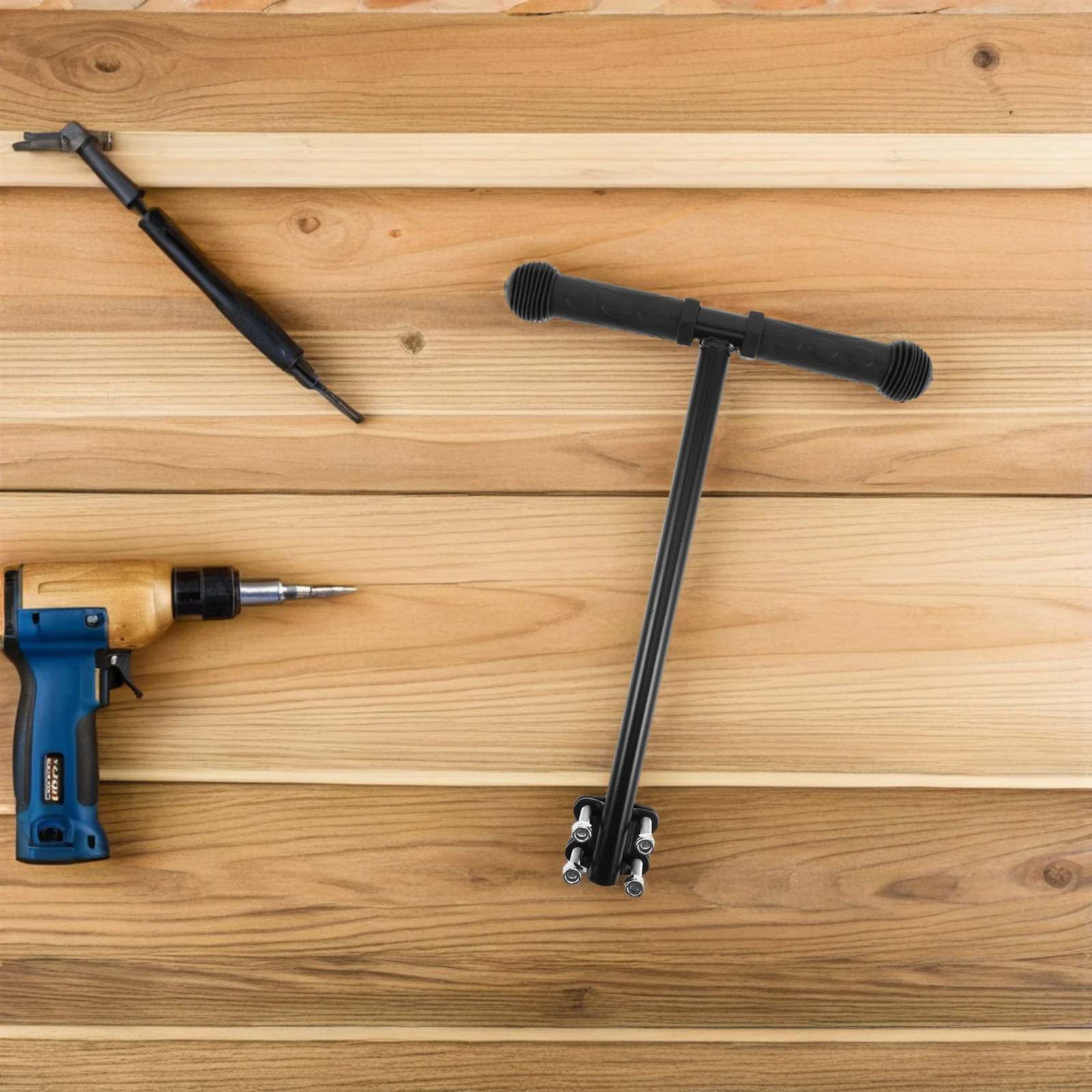 Kinderwagen-Griff-Verlängerungsstange für hohe Eltern, ergonomischer Griff, kompatibel mit Waggons, Wagen, Karren, Edelstahl, Kunststoff