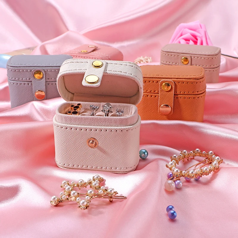 

Mini Jewelry Box Ins Wind Ring Earrings Necklace Ear Studs Storage Box Jewelry Box Fashion Exquisite Gifts Women Simple Trendy