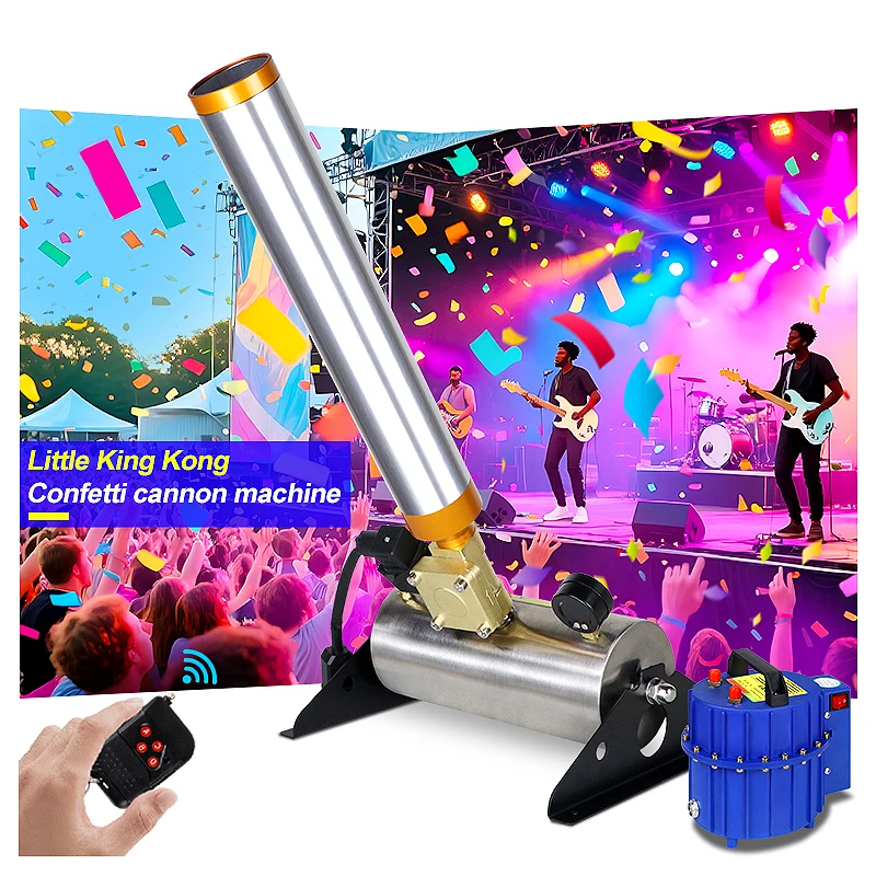 Electronic Remote Control Colorful Confetti Machine for Party Gender Reveal Smoke  Electric Confetti Cannon Machine