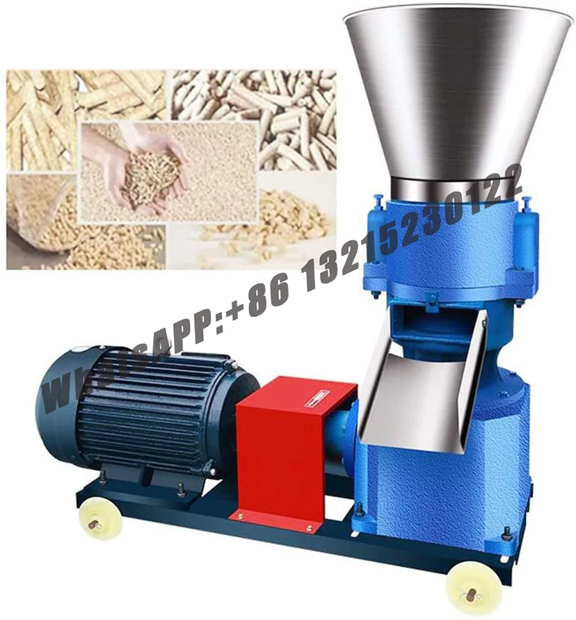 

220V/380V 100kg/h-200kg/h Pellet Mill Multi-function Feed Food Pellet Making Machine Household Animal Feed Granulator KL-150