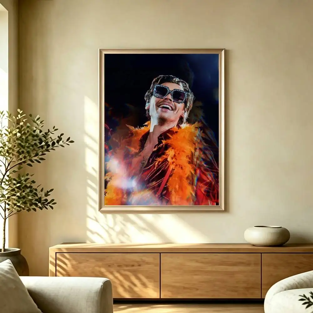 British Singer H-Harry Styles-S  Poster High Quality Dorm Living Room Aesthetic Wall Decoration Painting Stickers Gift
