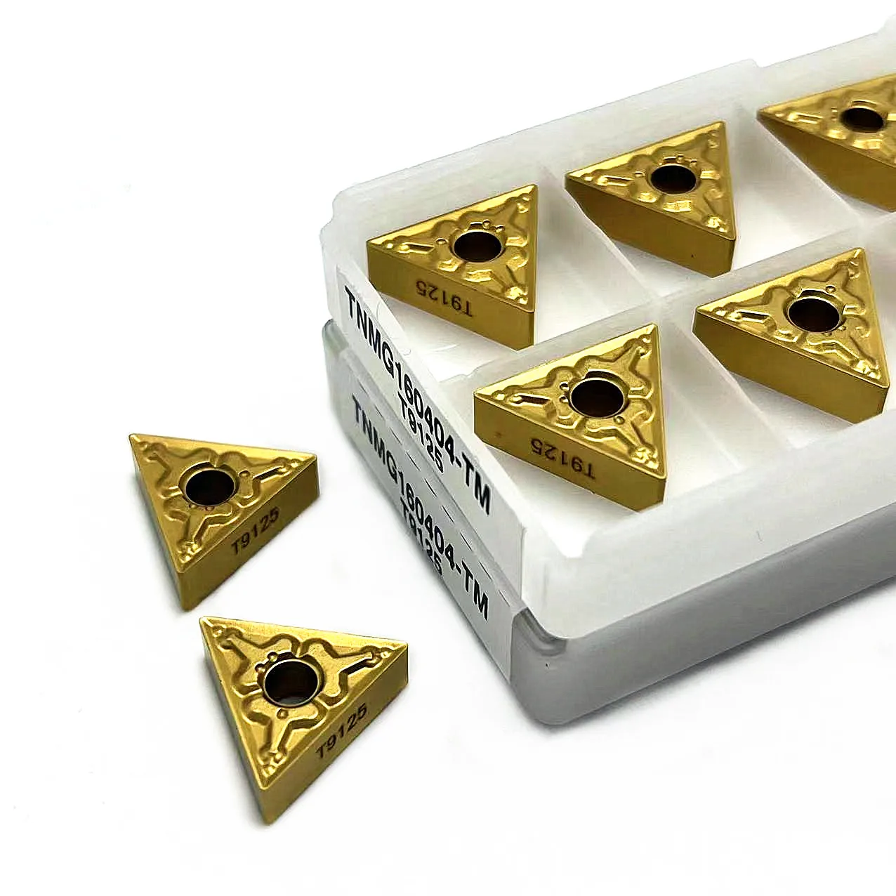 Original 10PCS TNMG160404 TNMG160408 TM T9125 Lathe Cutter External Turning Tool Carbide Insert Machining Steel Parts TNMG160408