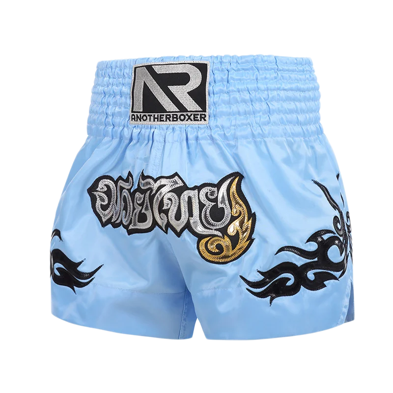 Muay-Thai-Shorts, strapazierfähige und bequeme Boxbekleidung, Satin-Kickbox- und Grappling-Hosen, Thaiboxing-Hosen, Fitnessbekleidung, Kampfsportbekleidung, MMA-Bekleidung.