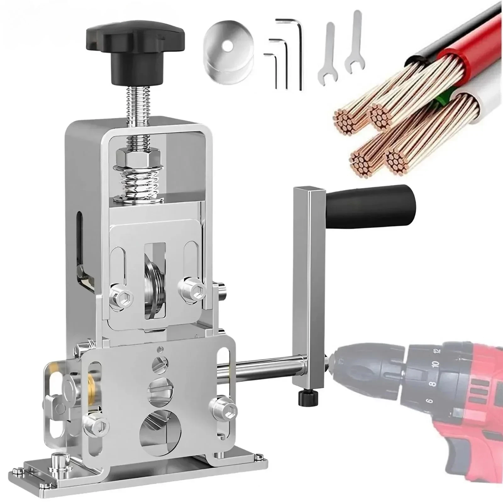 Portable Electric Wire Machine Motorized Copper Cable Peeling Tool Industrial Scrap Wire Equipment