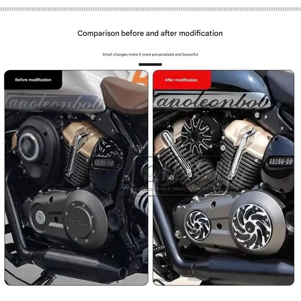 For BENDA Napoleon Bob 250 Transparent Air Filter Decorative Cover Air Filter Element Air Filter Waterproof