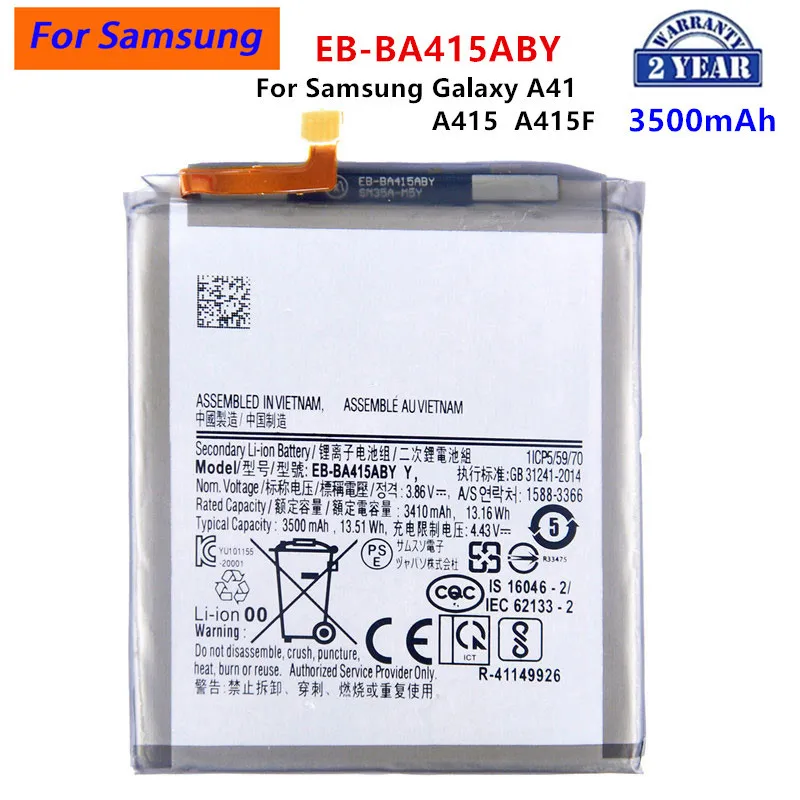 Brand New EB-BA415ABY 3500mAh Replacement Battery For Samsung Galaxy  A41 A415  A415F Mobile Phone Batteries