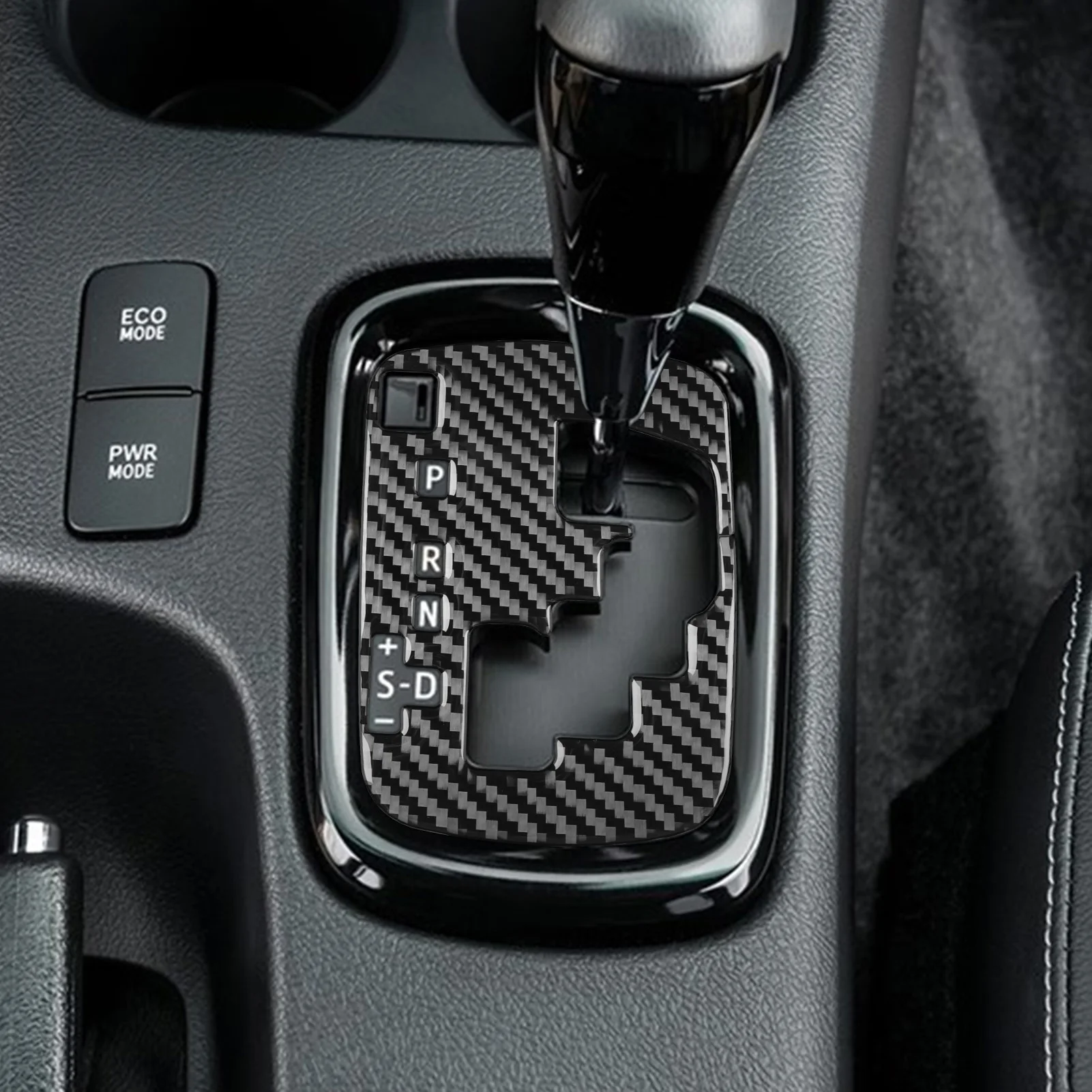 Per Toyota Hilux 2015-2021 in fibra di carbonio indicatore del cambio pannello Trim Cover accessori interni per auto adesivi decorativi