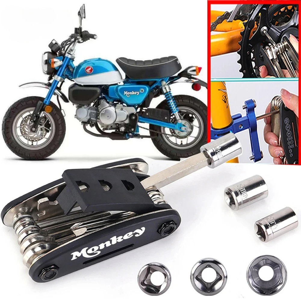 

Motorcycle 16 In 1 Multifunction Portable Repair Screwdrive Tool Set For Honda Monkey Z 125 Z125 Monkey125 2018-2025 Accessories