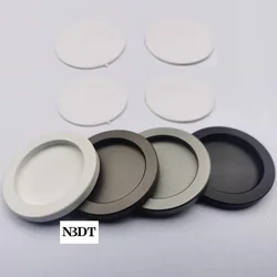 4Pcs Aluminum Round Sticking Thin Finger Pull For Sliding Glass Door Gold Matte Black