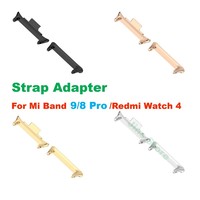 1Pair Adapter For Xiaomi Mi Band 9 8 Pro Watchband Strap Connector Redmi Watch 4 Bracelet 316L Stainless Steel Accessories Case