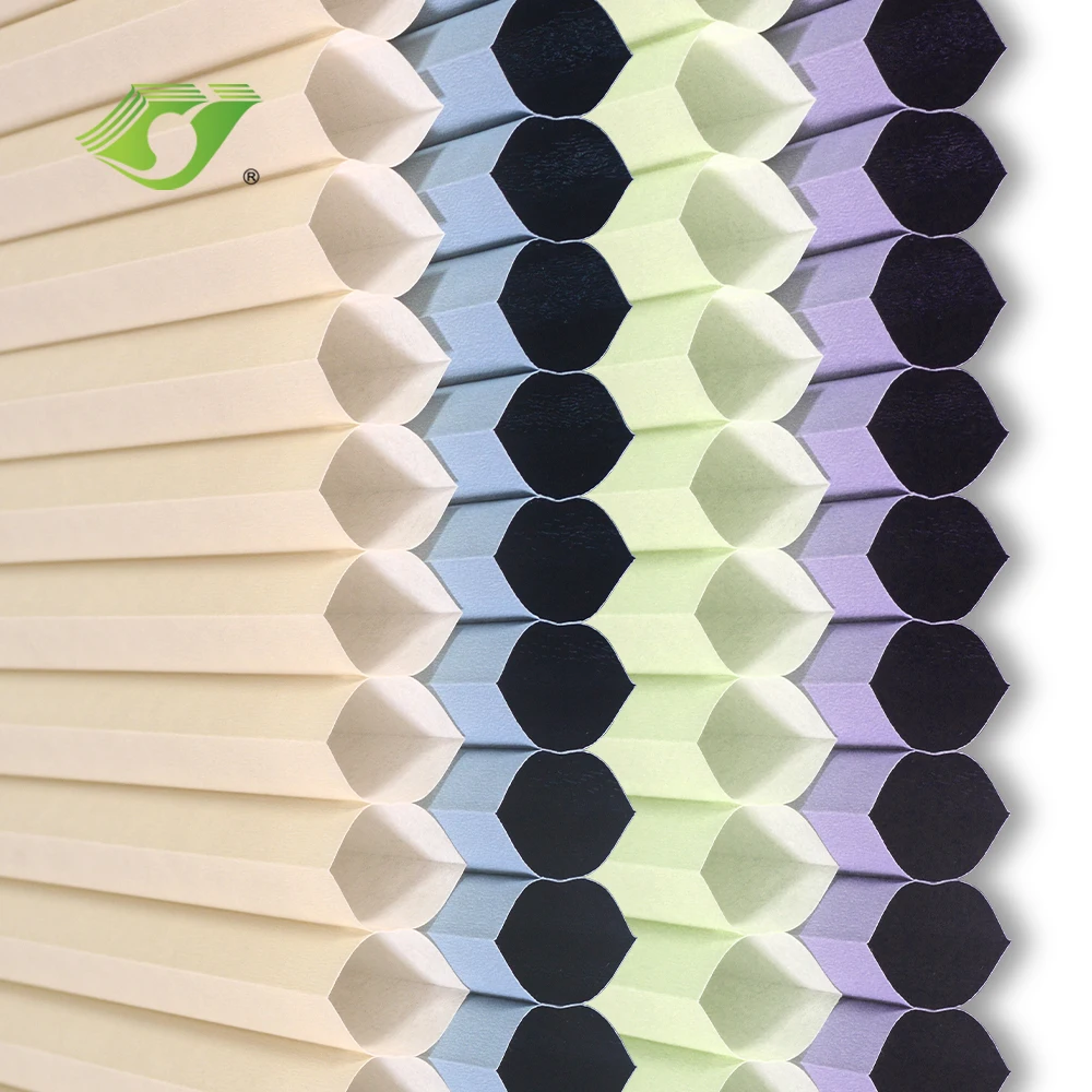 Electric style skylight honeycomb blinds，blackout fabric，Suitable for balcony living room, skylight