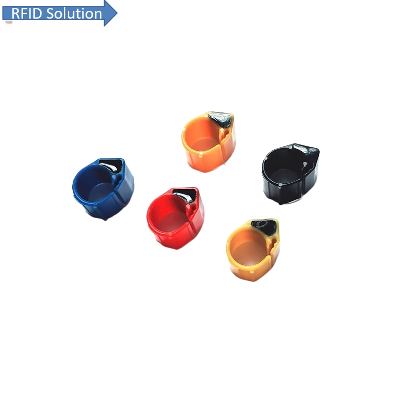 10 pz RFID EM4305 Chip 134.2 Khz rfid piccione Uccello tag pollo anatra rfid piede tag anello gamba tag ISO11784 ISO11785