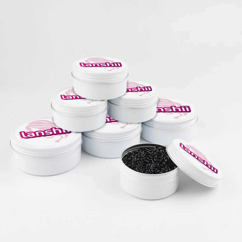 

Lanshii Italian Keratin Glue Grain Hair Extension Fusion Keratin Glue Beads For I tip Hair Extension Granule Beads Making Tool