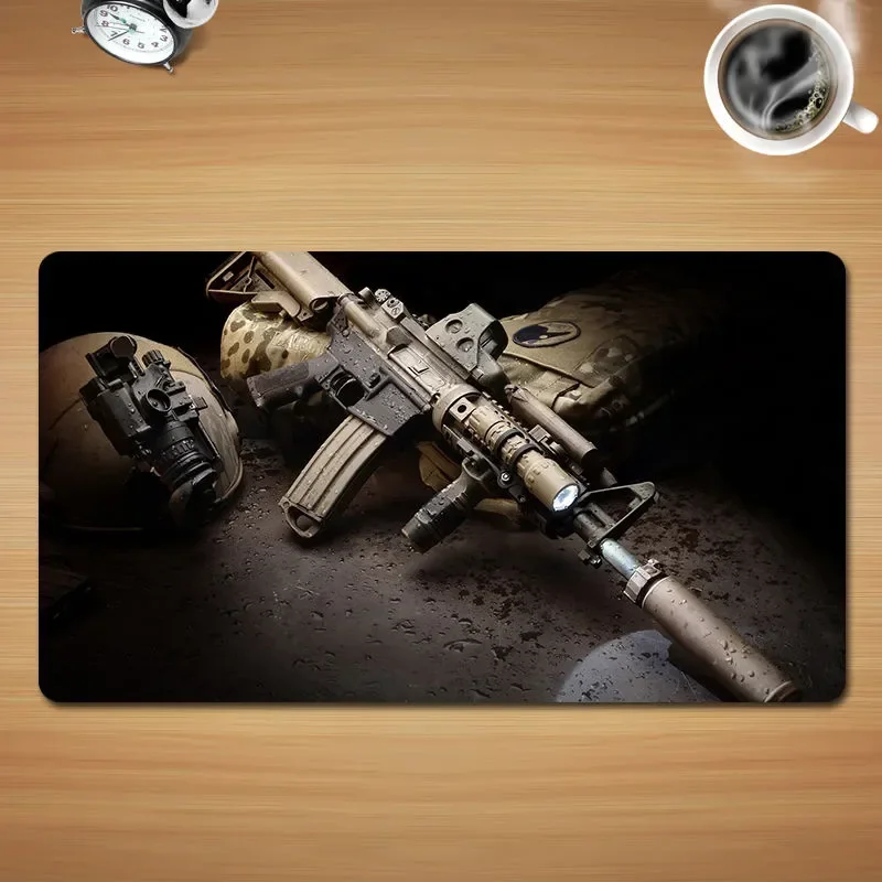 Military Camo Mouse Pad - Tactical Non-Slip Rubber Mat for Gaming & Office, Army Green Design with Precision Control Surface