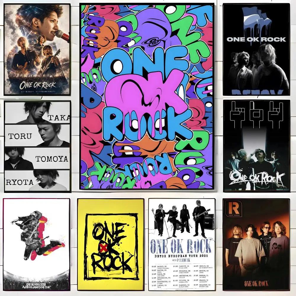 Energetic Rock Band O-ONE OK ROCK Poster Wall Art Print Decorative Mural Home Decor Gift Unframed