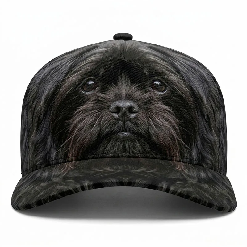 Affenpinscher Dog Baseball Caps Pet Lover Puppy Streetwear Hip Hop Canine Hats Trucker Roaring Monkey Terrier Gift Driver Peaked