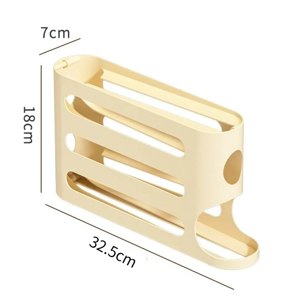 Прозрачный ящик для хранения яиц, большая емкость, компактный автоматический ролик для яиц, холодильник, боковая дверь, автоматически вращающийся диспенсер для яиц
