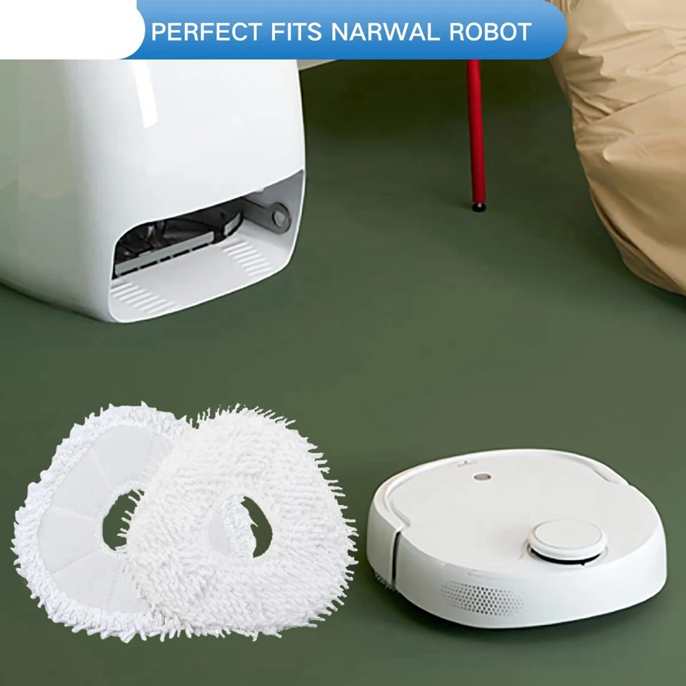 

ABRW-6PCS Replacement Pads For Narwal T10 Robot Vacuum And Mop Combo Hard Floor Cleaner Machine