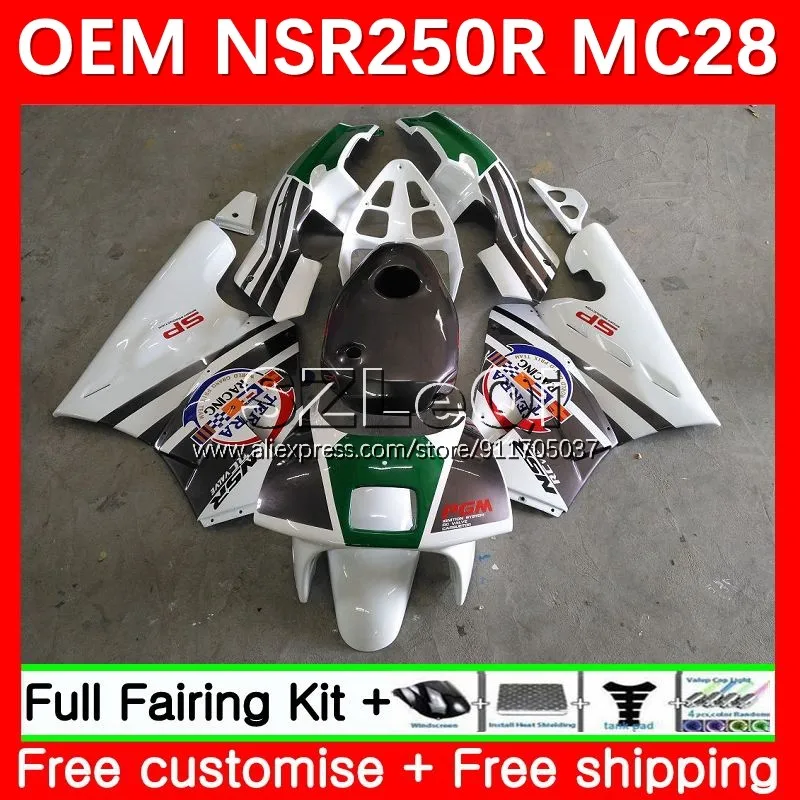 Injection For HONDA NSR250R White green NSR 250 250R 25No.1 NSR250 R 94 95 96 97 99 MC28 1994 1995 1996 1997 1998 1999 Fairing