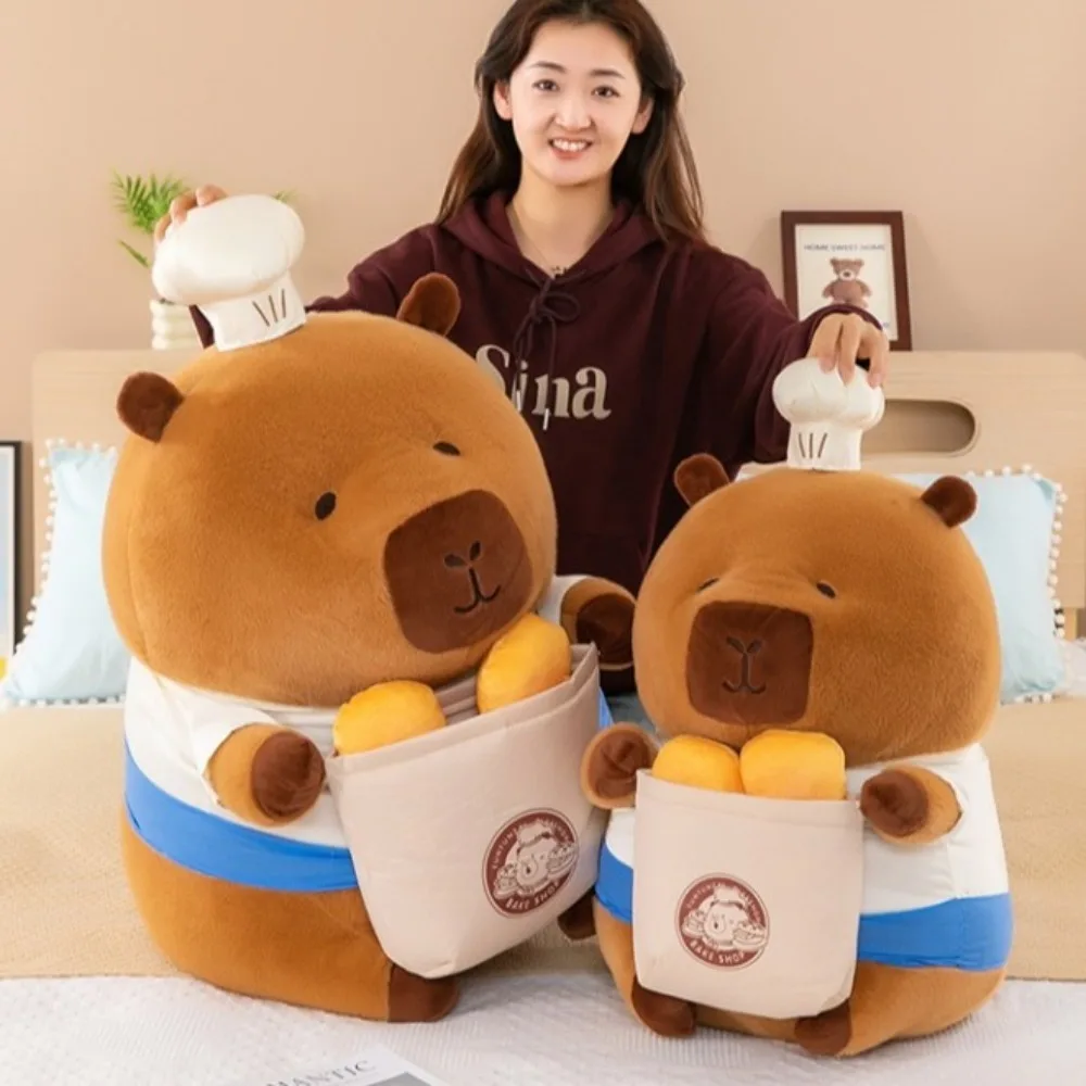 カピバラ-子供のためのぬいぐるみ,漫画のおもちゃ,柔らかいシミュレーション,ベーキング,カピバラ,ふわふわ