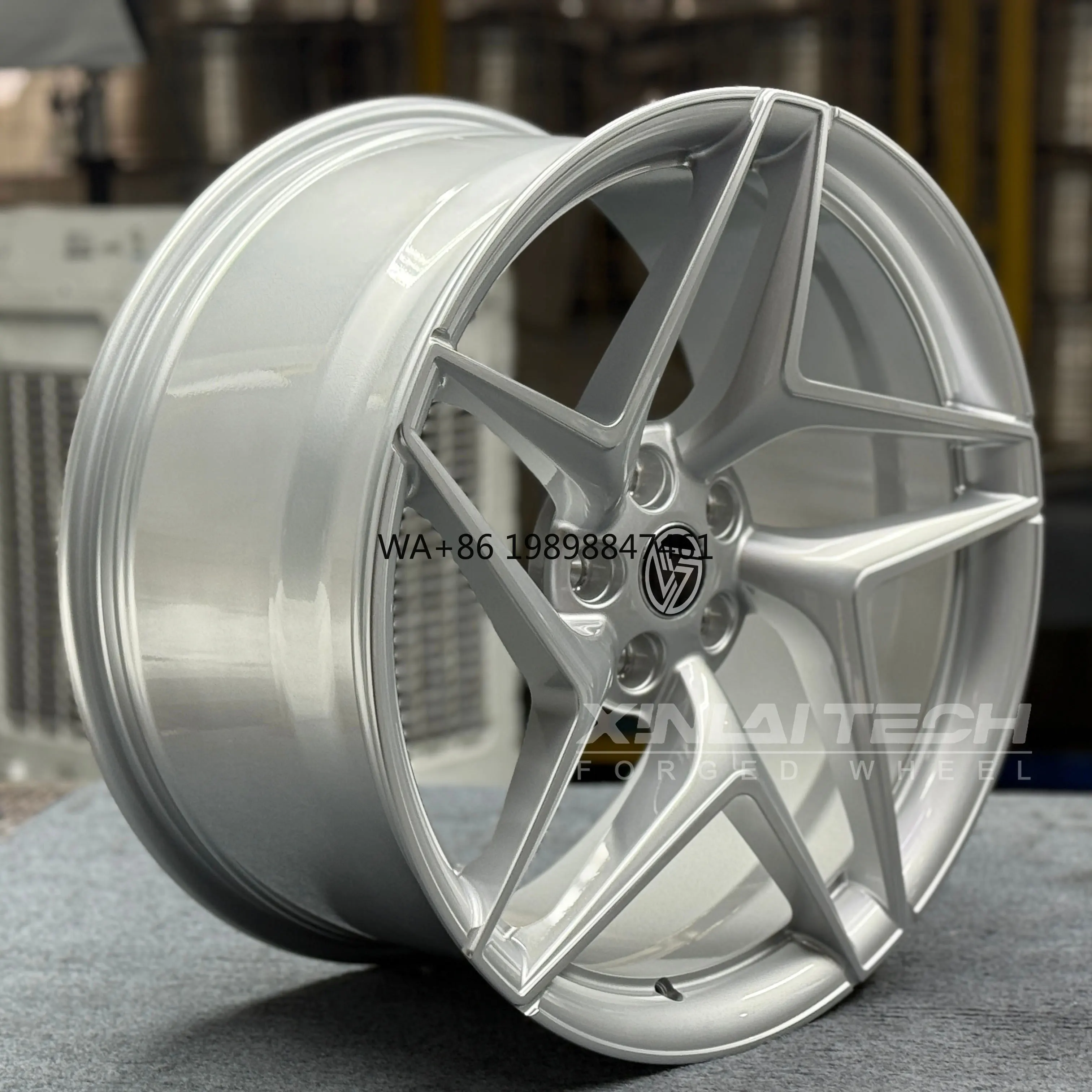 

Forged 5-Spoke Silver Alloy Wheel Rim 17"-23" 5x100 5x112 5x114.3 5x120 for Honda BMW Audi VW Ford Chevrolet Lexus Mazda Wheel