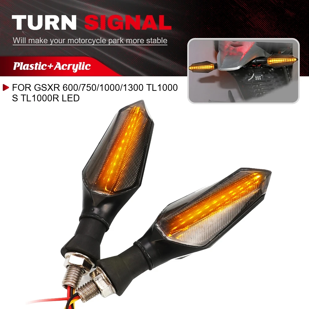 For SUZUKI GSXR 600/750/1000/1300 TL1000 S TL1000R LED Motorcycle Turn Signal Light Waterproof Blinker Indicator Flasher Lamp