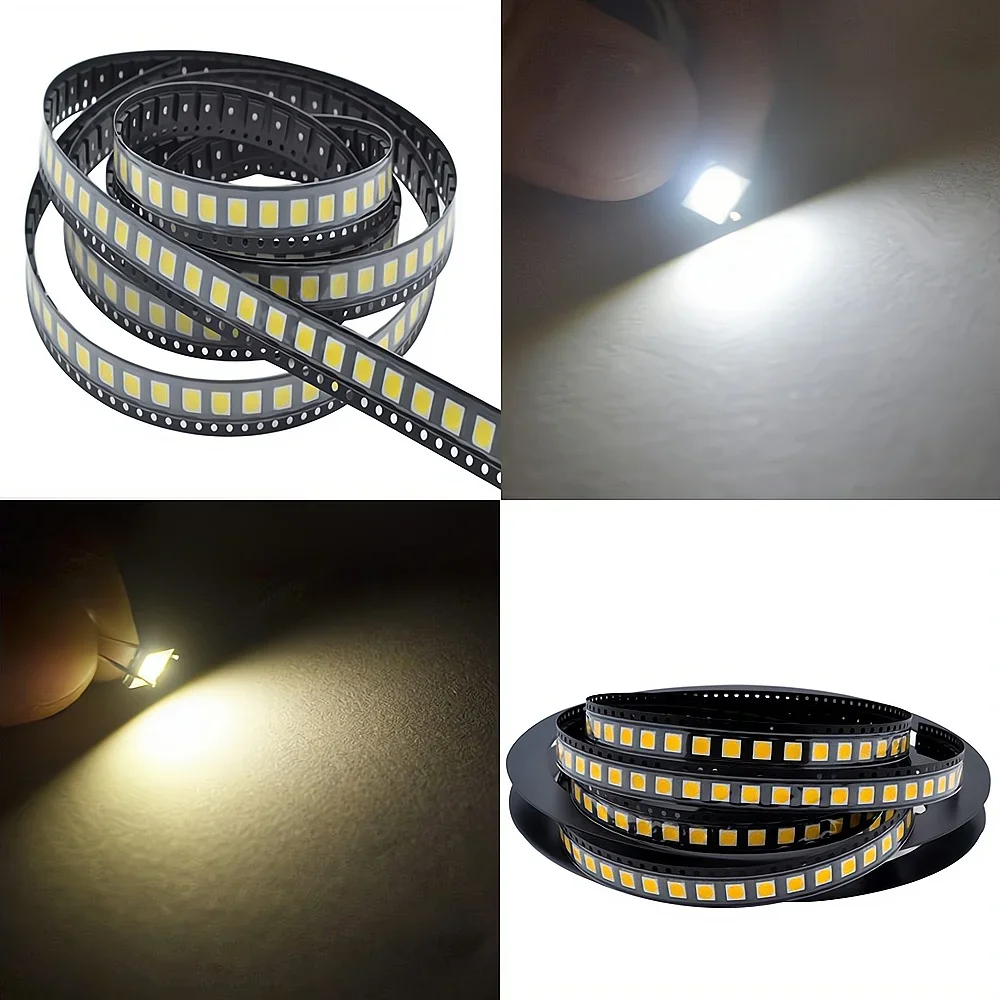 1000Pcs 5050 RGB Chips Lamp Emitting Diode LED Ciepły Biały Czerwony Niebieski Żółty SMD SMT Superjasne Światła Dekoracja Ogród Park Yard