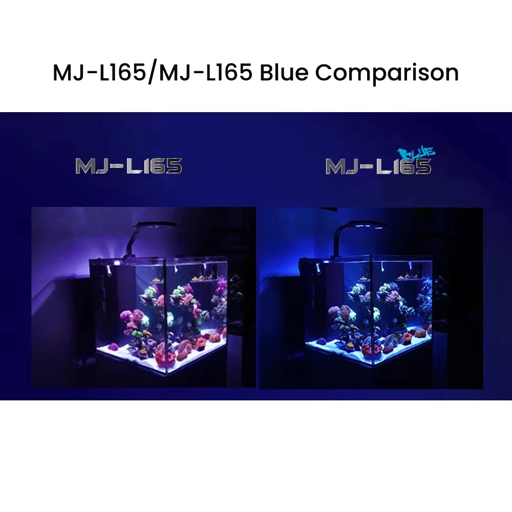 القفز MJ-L165/MJ-L165 الأزرق 65 واط الطيف الكامل LED المرجان ضوء سحابة App التحكم لخزان الأسماك الشعاب المرجانية البحرية