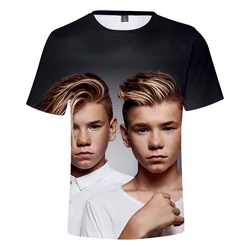 Marcus and Martinus 3D Print T-shirt Men Women Summer Hip Hop Streetwear Fashion Casual Short Sleeve Cool Tshirt Oversized Tops