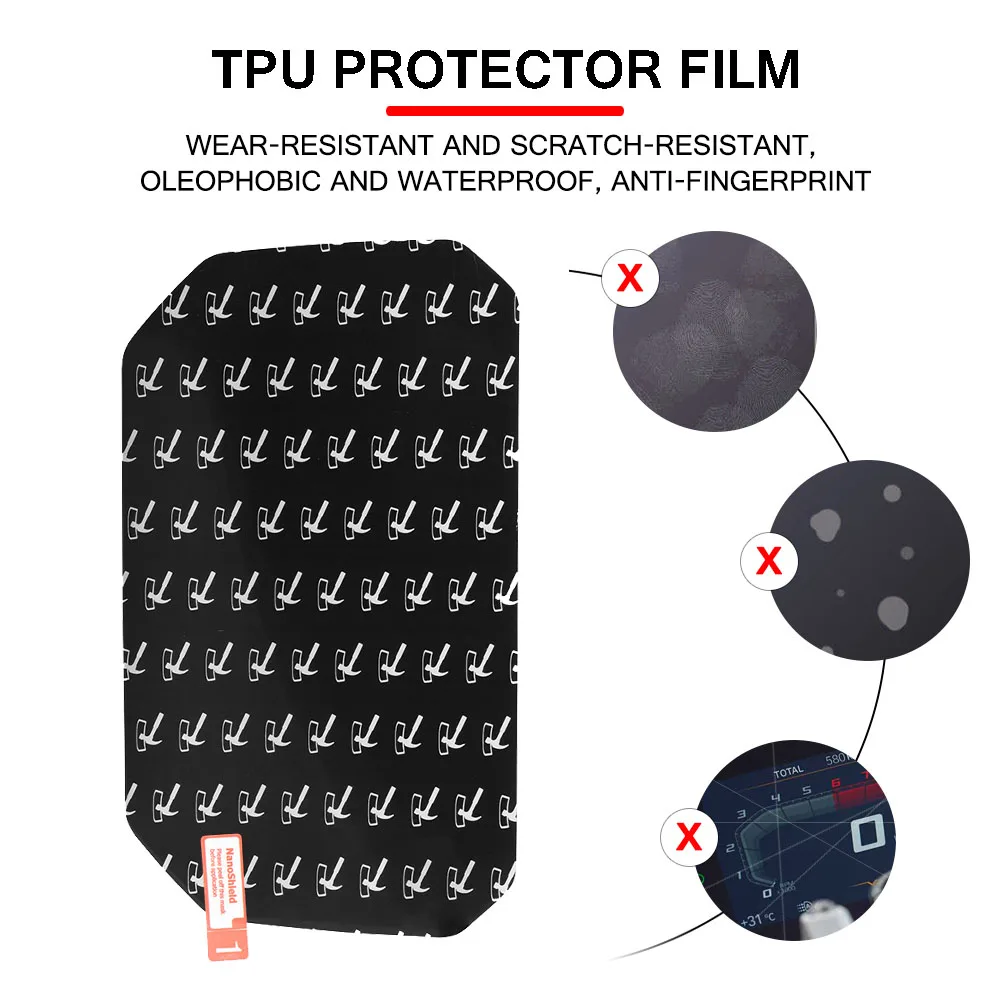 Película protetora de tela para instrumento de motocicleta, para bmw r1300gs 2024 r1250gs lc r1200gs adv s1000xr 2019 c400x f850gs f750gs r1250r