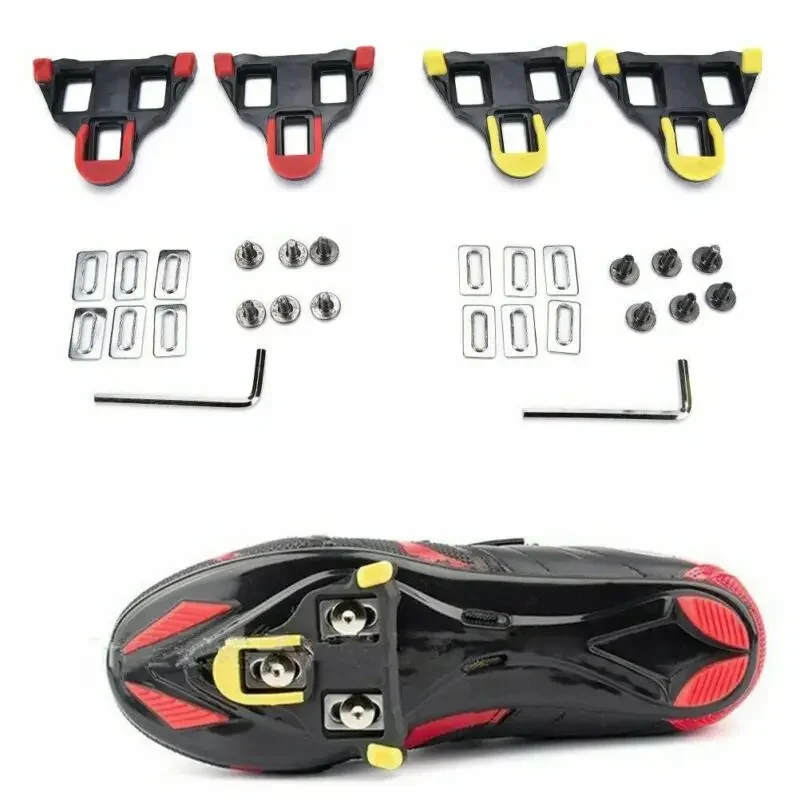 Road Bike Pedal Cleats Set 0/2/6° Float SPD-SL SM-SH10/11/12 Cycling Cleat