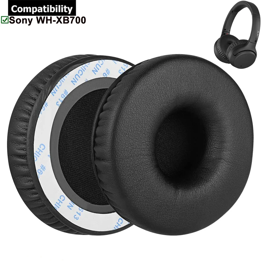 

Ear Pads Headset Foam Cushion Replacement for Sony WH-XB700 WHXB700 WH XB 700 Headphones Headsets Earphones