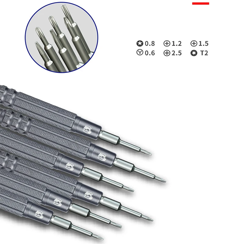 6Pcs Mechanic IMini Precision Screwdriver Set For Clocks Laptop /Mobile Phone Screw Repairing Screwdriver Set Hand Repair Tools