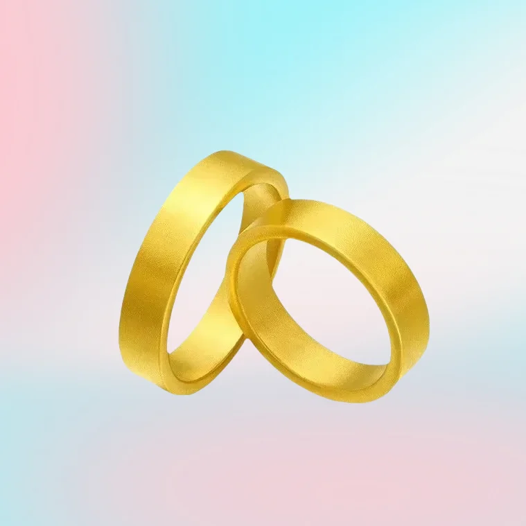 

NEW 9999 real gold 24K yellow gold Ancient Law Inheritance Ring Safe and Safe Lovers Su Circle Ring