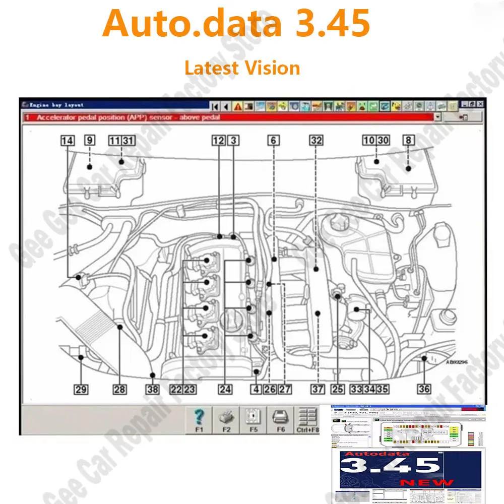 

AutoData 3.45 obd2 scanner wiring diagrams data install video autodata auto diagnostic tools easy install car repair software