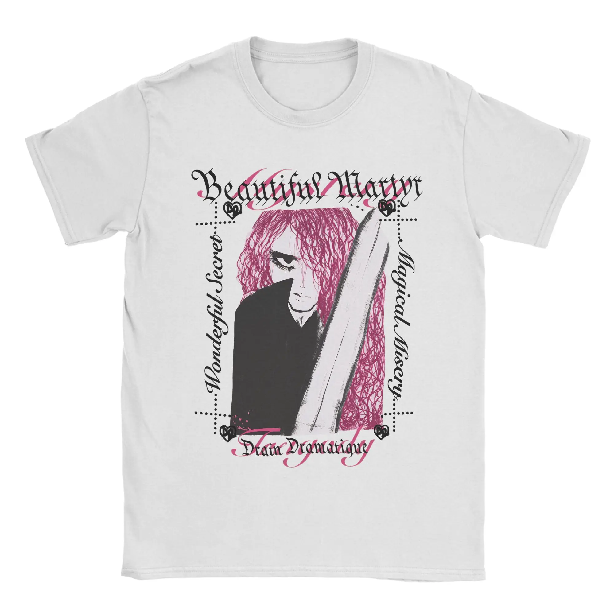 

Bladee Drain Gang Martyr Tour 2025 T-Shirt Summer Hip Hop T-Shirts Man 100% Cotton O Neck Top Tees Short Sleeve Streetwear Tops