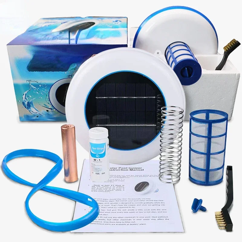 

Wholesale Solar Copper Ionizer 45000 Gal Swimming Pool Water Purifier Floating Swimming Pool Ionizer