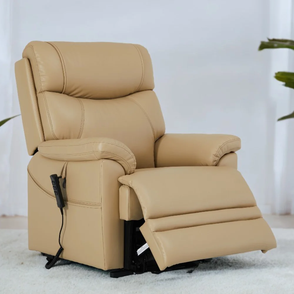 

Современная бесконечная регулировка подставки для ног, тепловой массаж, плоское мощное выдвижное кресло с двойным двигателем, регулируемое кресло с откидной спинкой