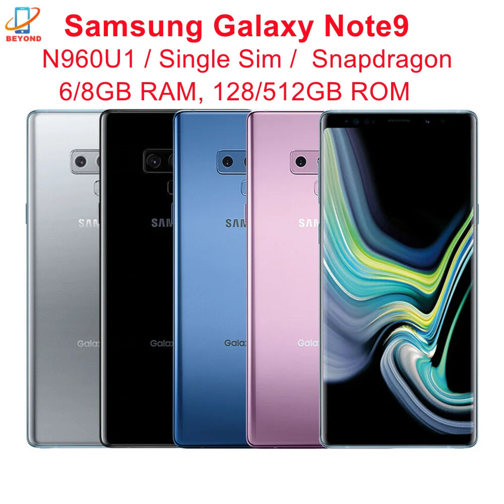 Samsung Galaxy Note9 Note 9 N960U1 6.4