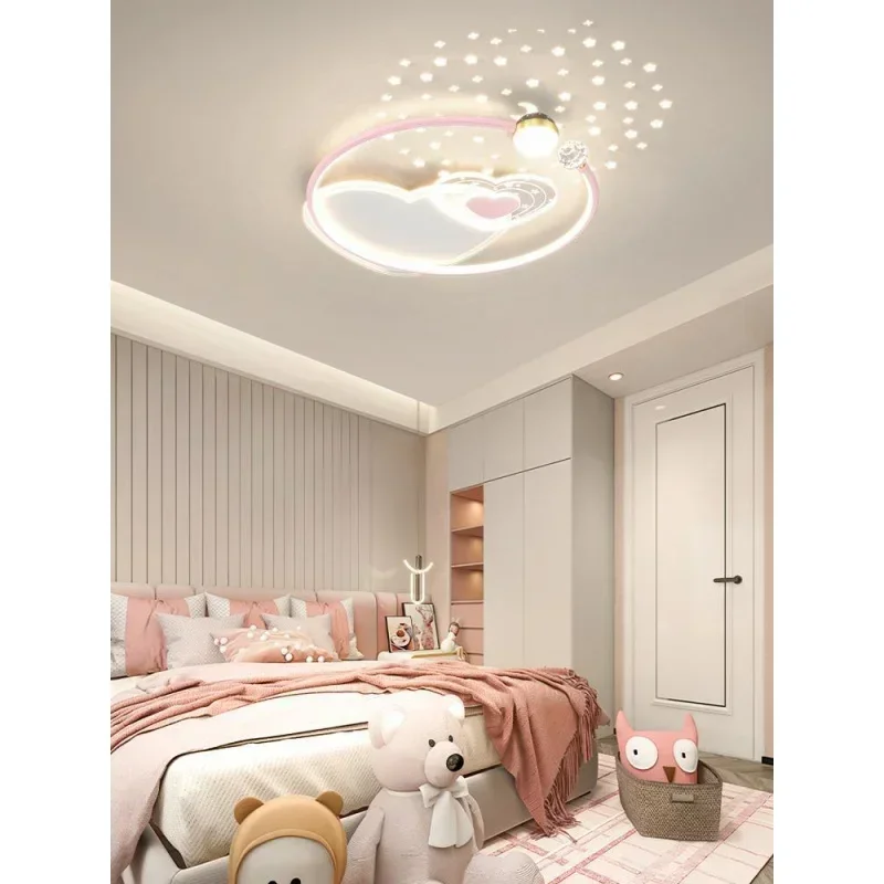 Lampu kamar tidur anak, lampu kamar Led Perlindungan Mata lampu langit-langit hangat langit berbintang lampu kamar anak laki-laki dan perempuan