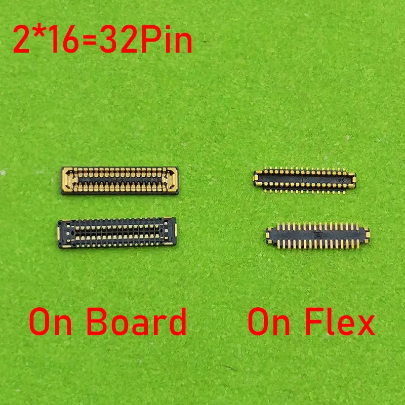 5pcs 32pin LCD Display Screen Flex FPC Connector On Motherboard For HUAWEI Enjoy 20 10 Plus P Smart Z/Y9 Prime 2019/Y9s 2019/9C