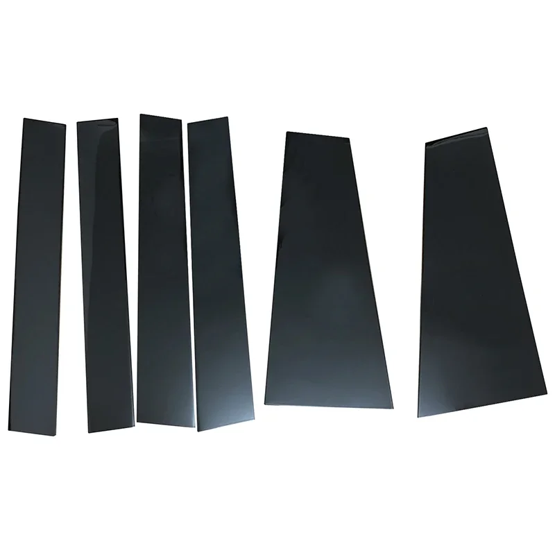 6Pcs/set Car Window Pillar Posts Door Trim Sticker Glossy Black Decal Cover Kit for Toyota Sienna 2021-2024 Auto Accessories - view 2