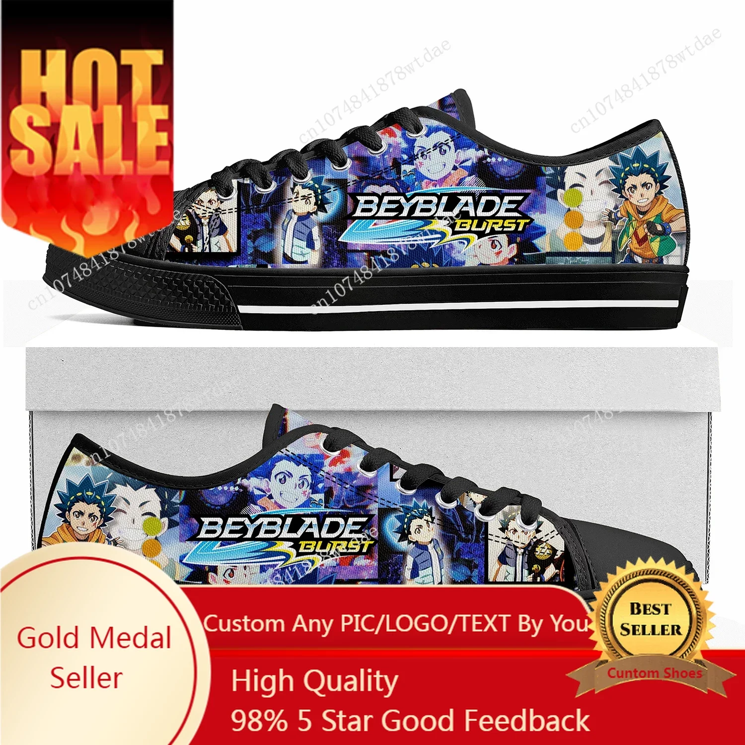 

Beyblade Burst Low Top Sneakers Womens Mens Teenager Aoi Valt High Quality Canvas Sneaker Casual Anime Cartoon Customize Shoes