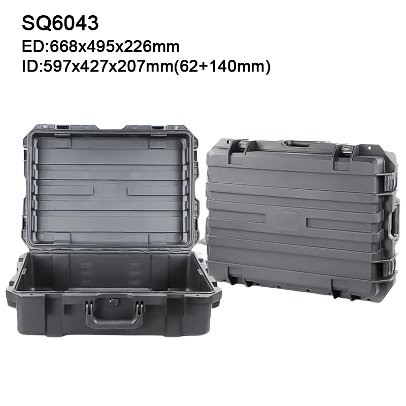 6043L Military Equipment Supplies Equipment Transport Handheld Safety Protection Box Plastic Waterproof Toolbox
