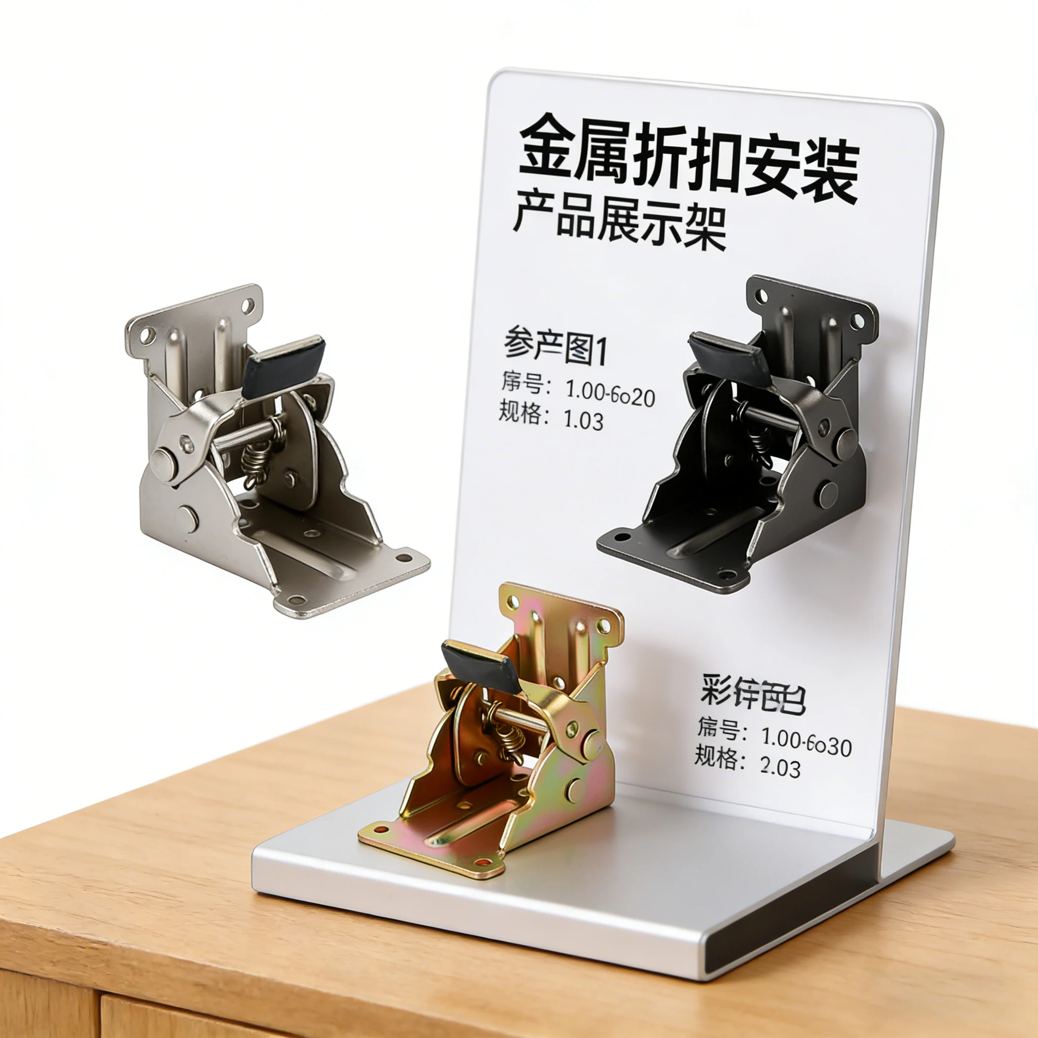 90 Degree Self-Locking Folding Hinge - Right Angle Thickened Hardware For Tables Stools Furniture Tool
