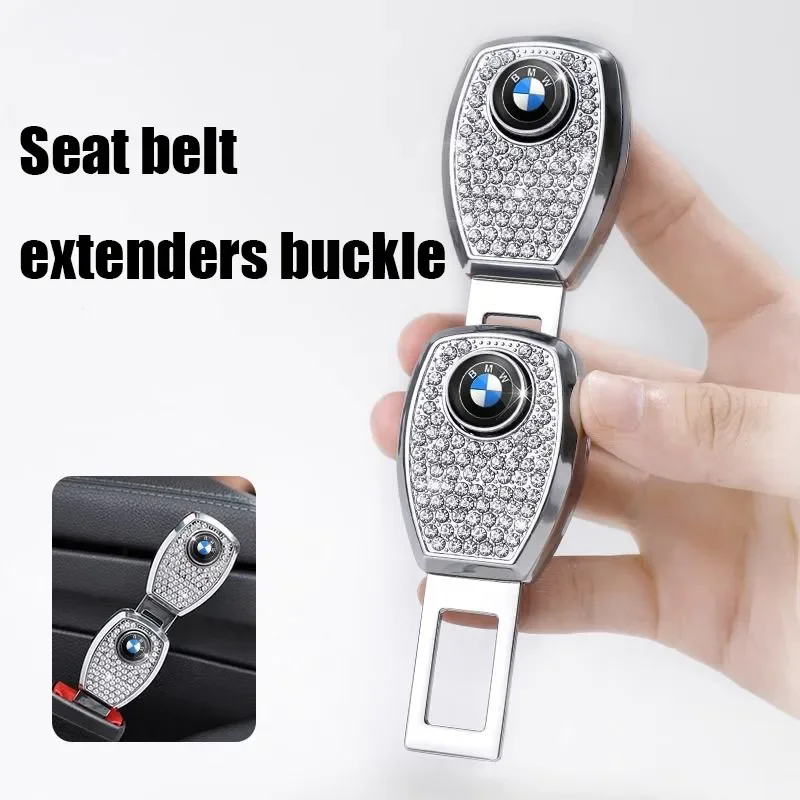 New Car Safety Extension Buckle Rhinestone Extension Buckle Insert Plug Seat Belt Clip for Bmw