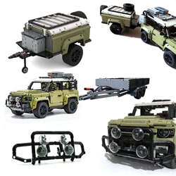 Technical Land SUV Rover Defender Car Bricks Model MOC Trailer Building Blocks Educational Toys Children Birthday Christmas Gift