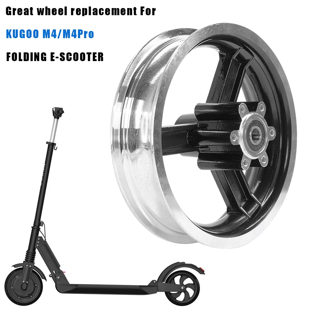 10 Inch Aluminium Alloy Wheel Hub Rim For Electric Scooter Kugoo M4 and M4 Pro Front Wheel Tire Split Hubs Replacement Accessory