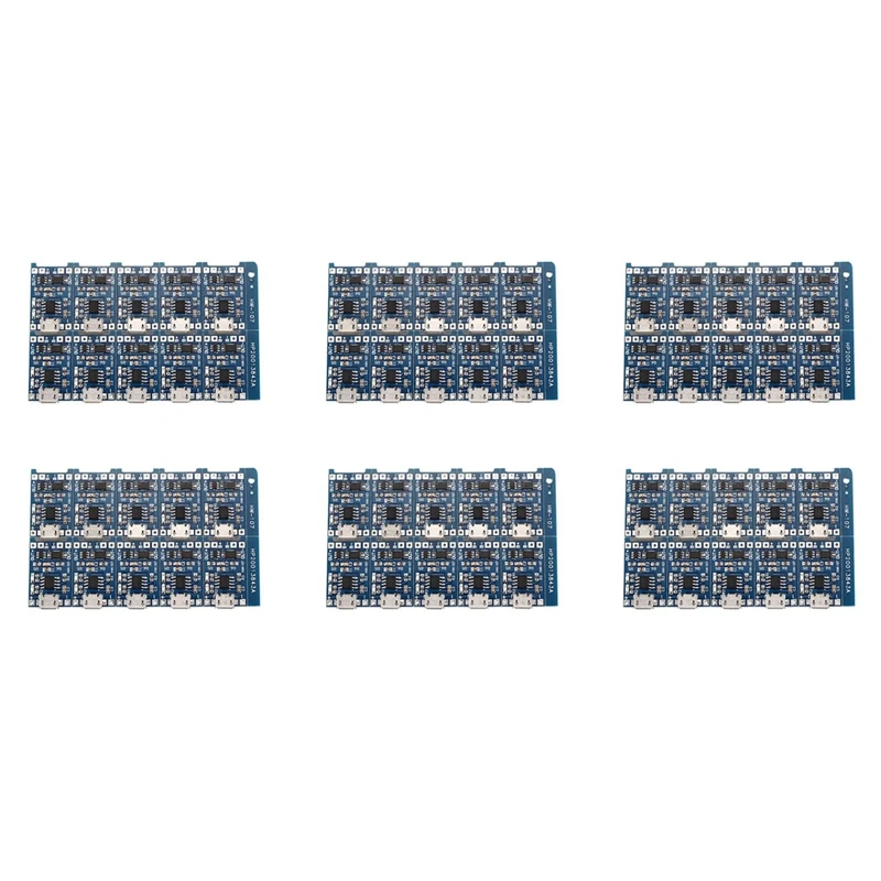 60Pcs 5V Mini USB 1A 18650 For TP4056 Lithium Battery Charging Board With Protection Charger Module