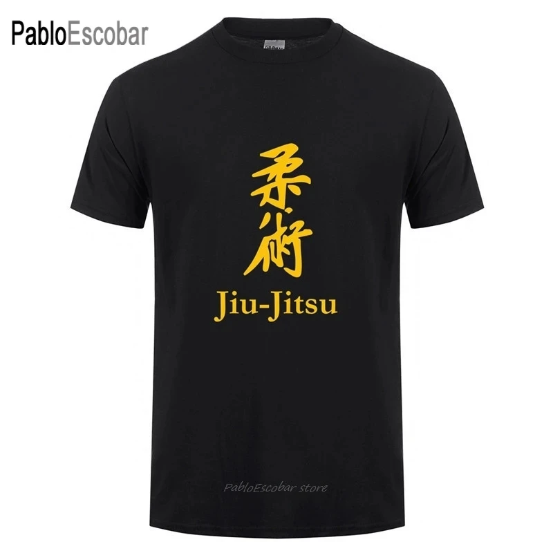 

Jiu Jitsu T Shirts Men Summer Style Short Sleeve Cotton O-neck Fashion New Letter Printed T-shirts Tops